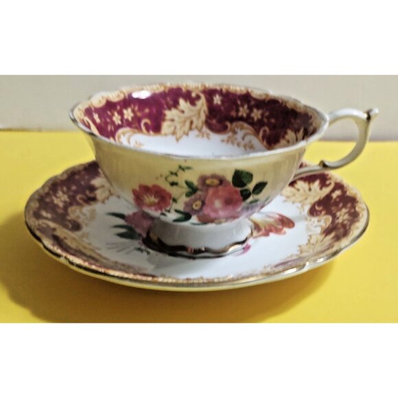 PARAGON ROSE TULIP NARCISSUS TEA CUP & SAUCER SET DOUBLE WARRANT - Picture 5 of 11